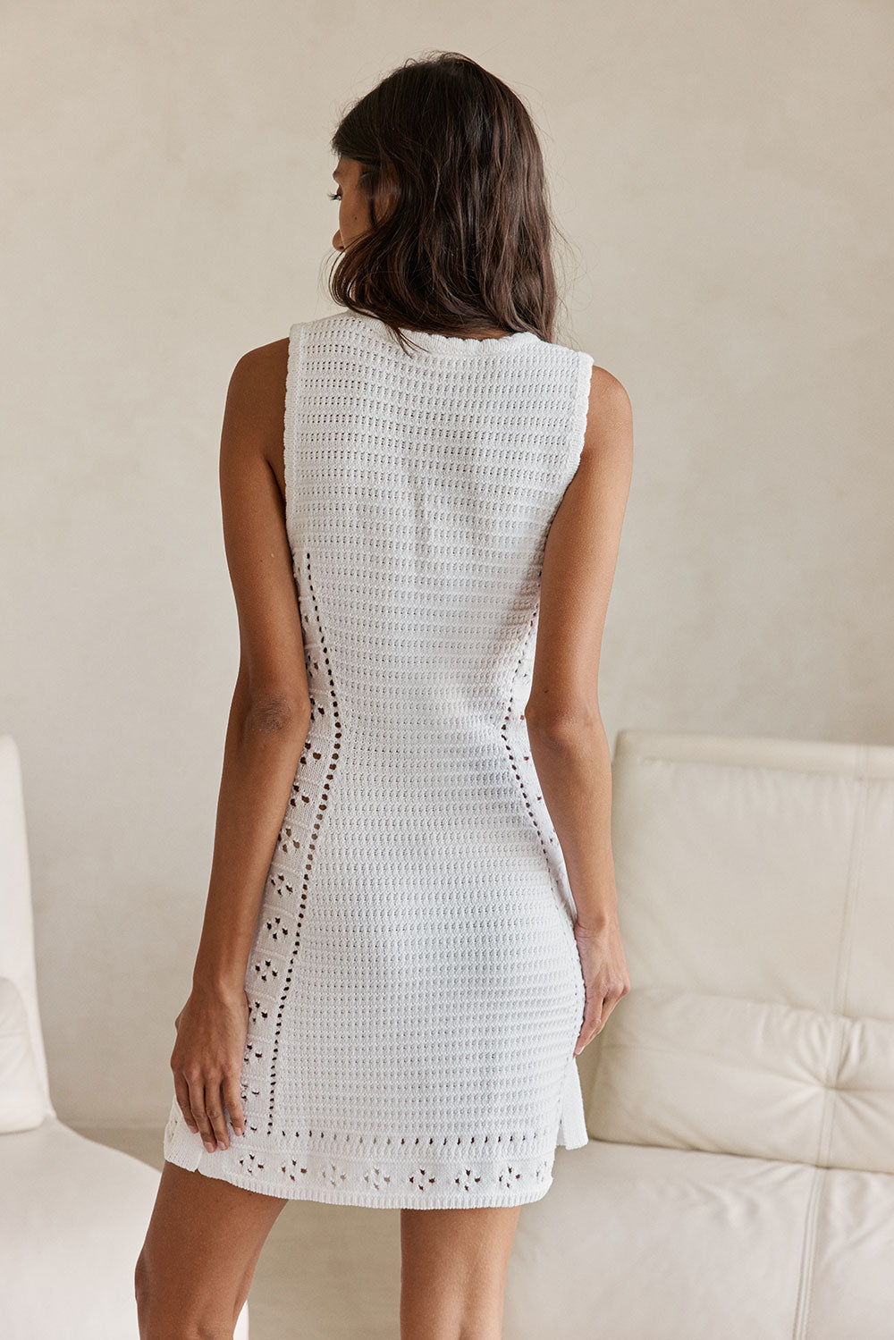 Atticus Knit Dress - White