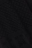 Black Crochet Knit High Waist Dillan Pants