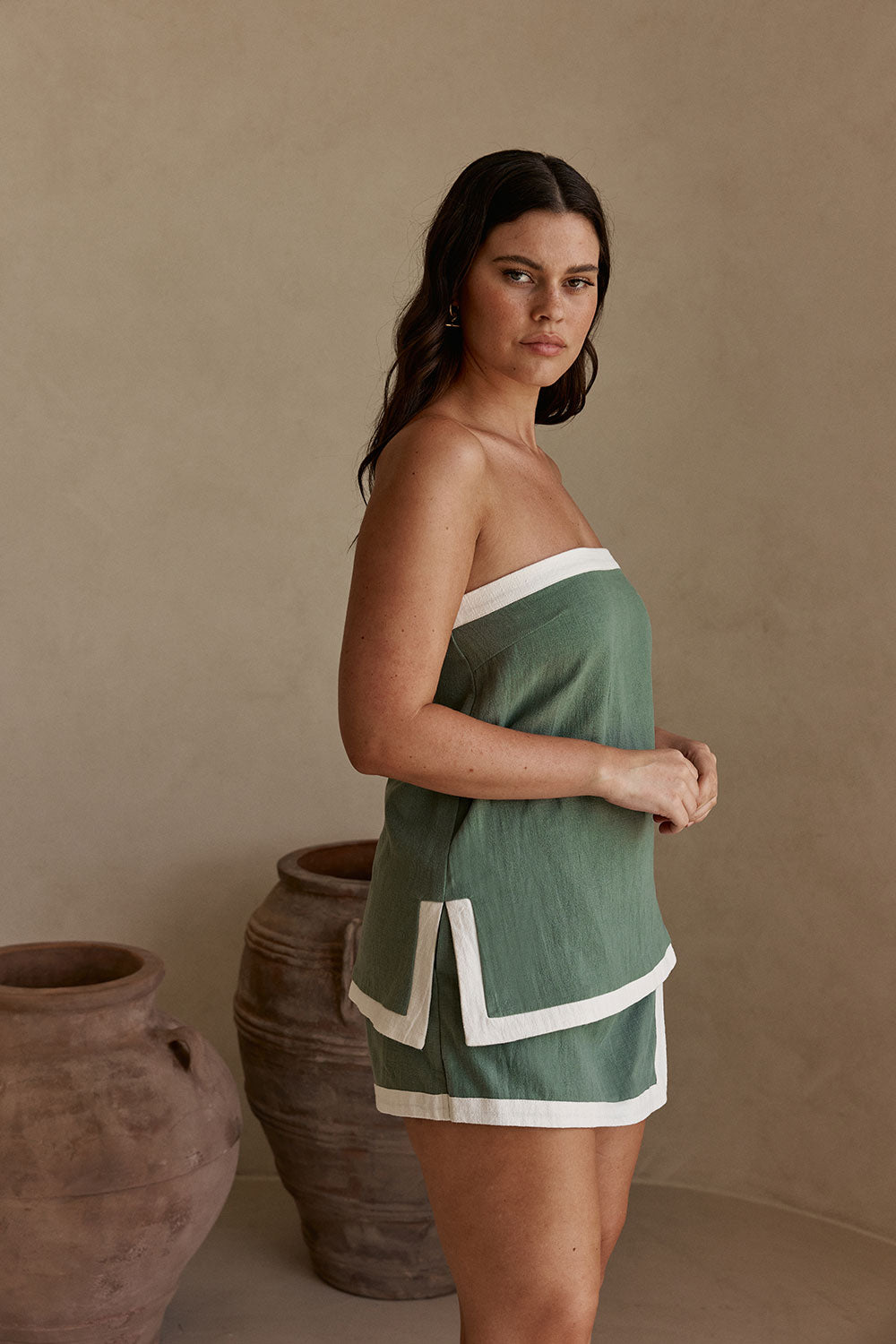 Birdie Top - Dusty Teal