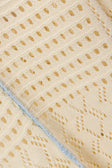 Cream Patch Crochet Knit High Waist Matilda Pants