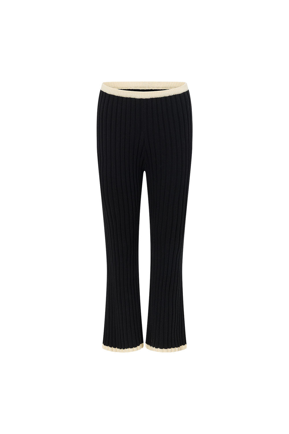 Black Ribbed Aylani Pants