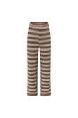 Brown and White Stripe Cosmo Pants