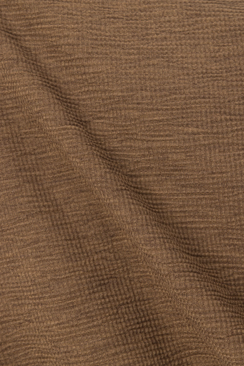 Chocolate Brown One Shoulder Side Tie Zen Top