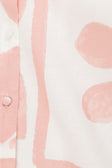 Pink Petal Patch Print Button Up Riko Top