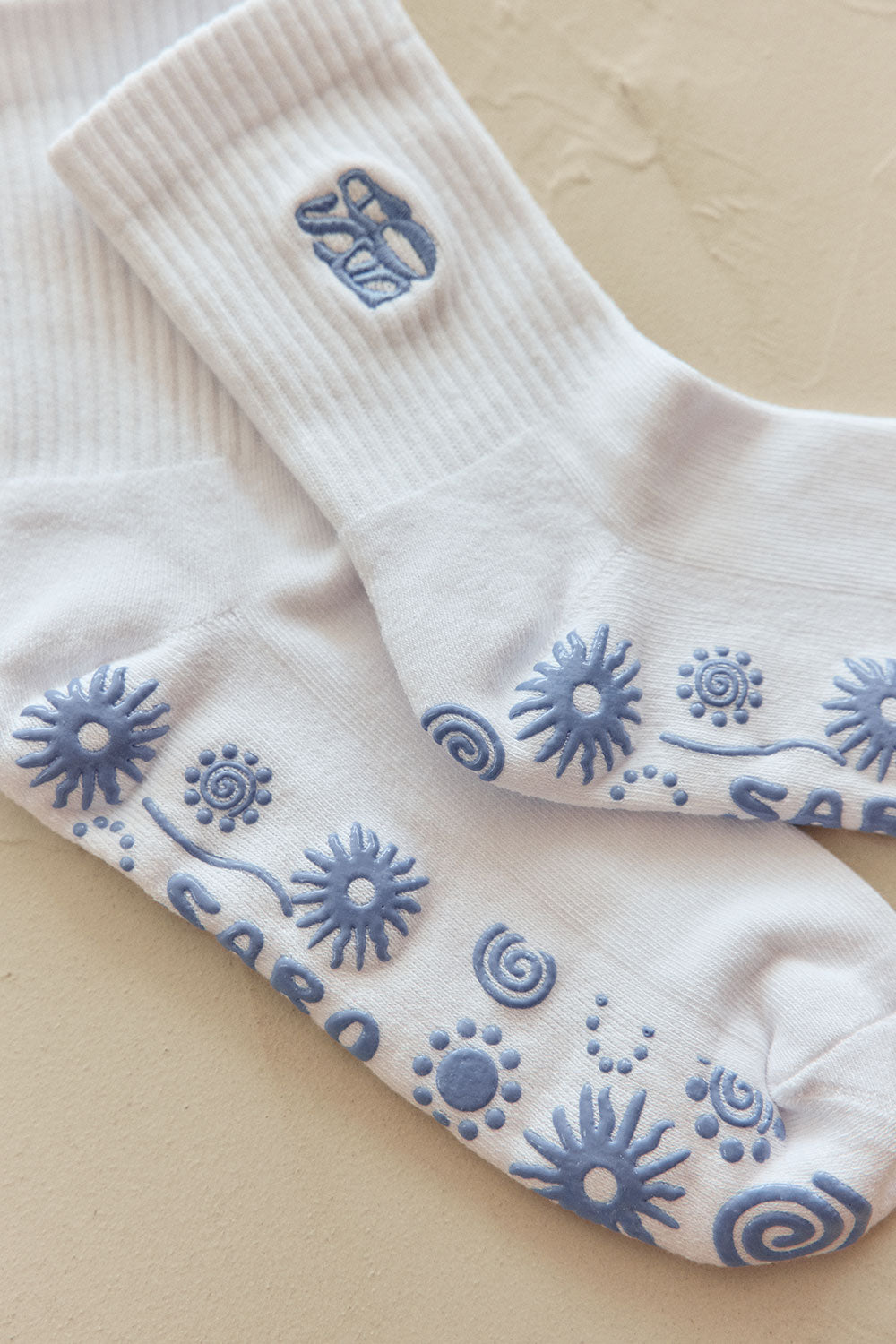 Imprint Grip Socks - Blue