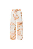 Brown La Spiaggia Print Drawstring Seraphina Pants