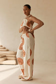 Beige Nomisma Sea Shell Print Drawstring Rosalee Paints