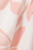 Pink Petal Patch Print Drawstring Senoa Shorts