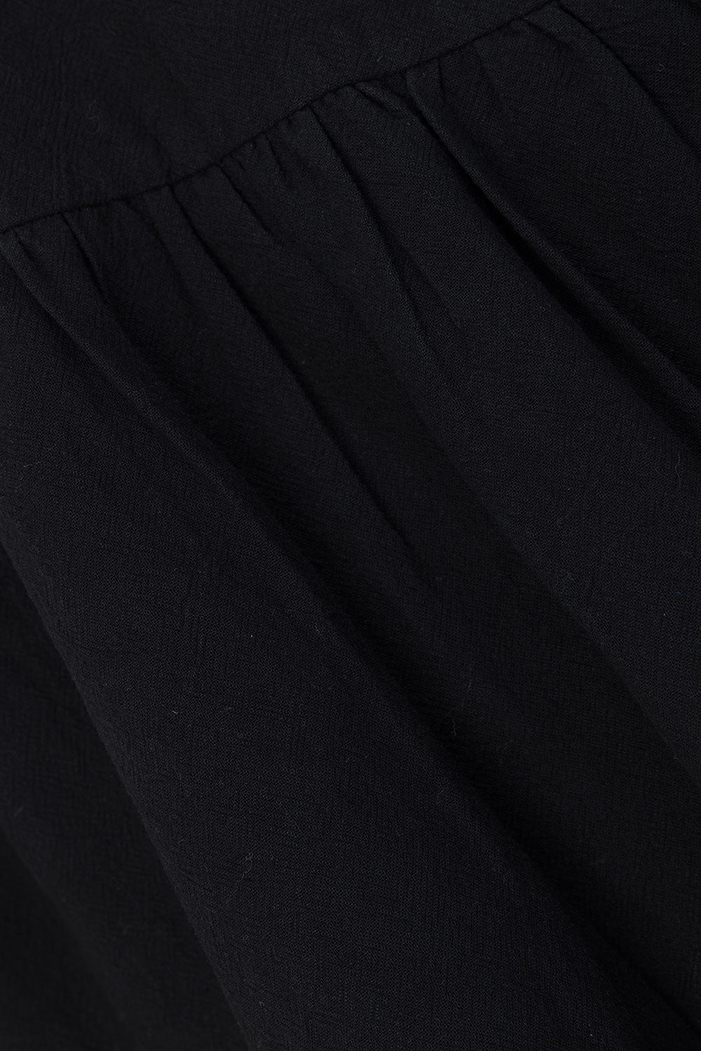 Black Button-Up Mini Alfresco Dress