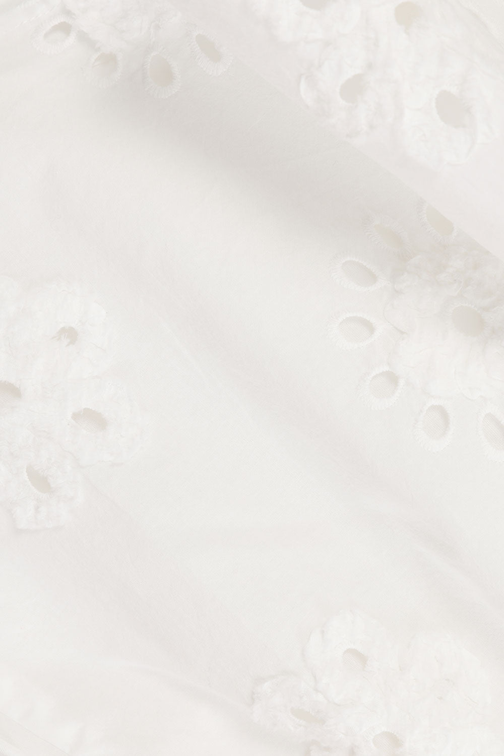 White Broderie Elastic Drawstring Aveline Shorts