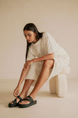 Black Platform Tiera Platform Sandals