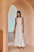 Araminta Embroidered Maxi Dress - Stella Marina - White