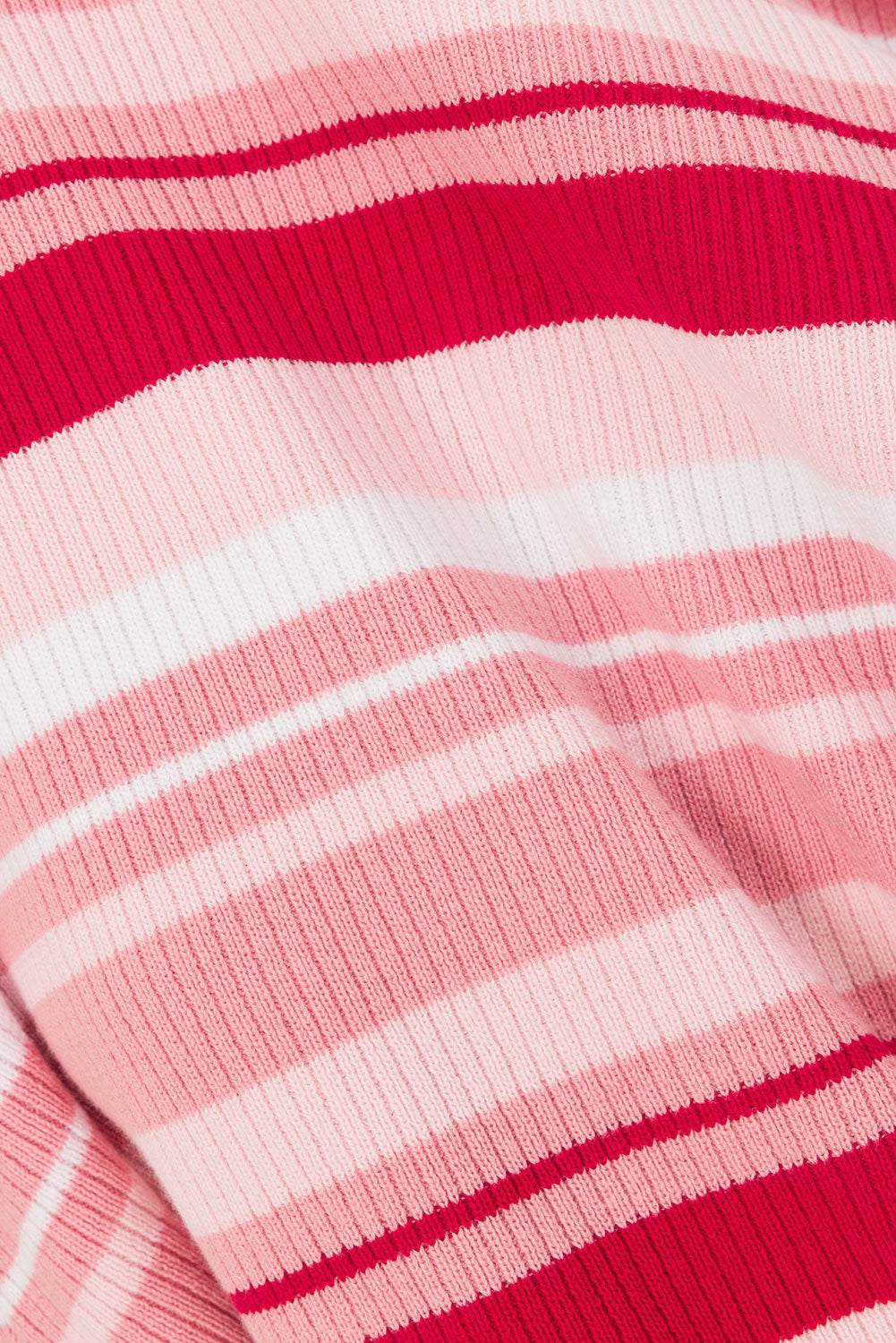 Prink Stripe Ribbed Strapless Maxi Anya Dress