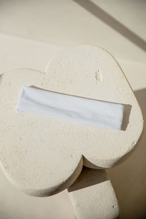 Elle Soft Headband - White