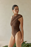 Erika Bodysuit - Mocha Mesh