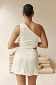 Off White Suiting Wrap Mini Dusk Skirt