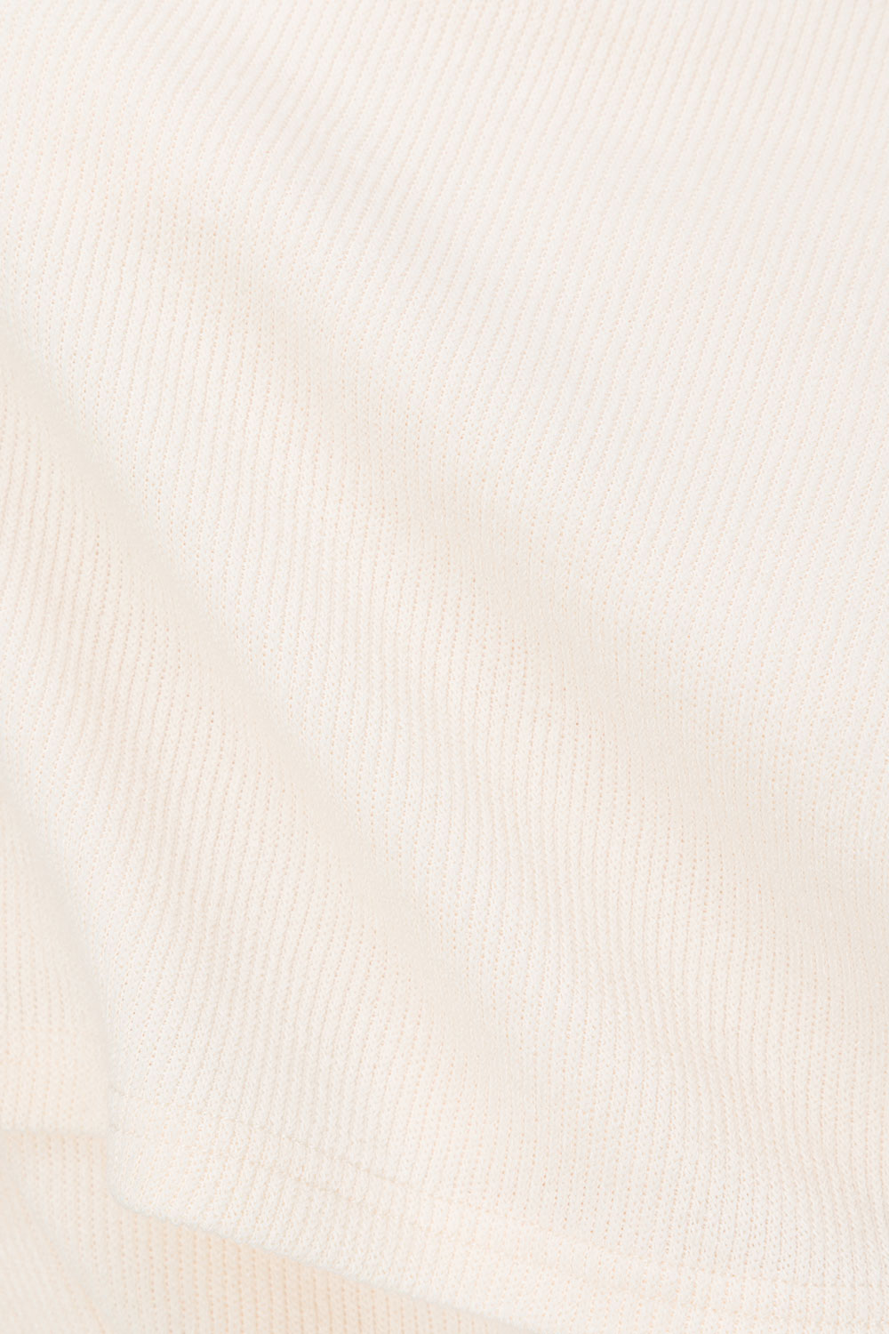 Cream Ribbed V Neck Mini Lucia Dress