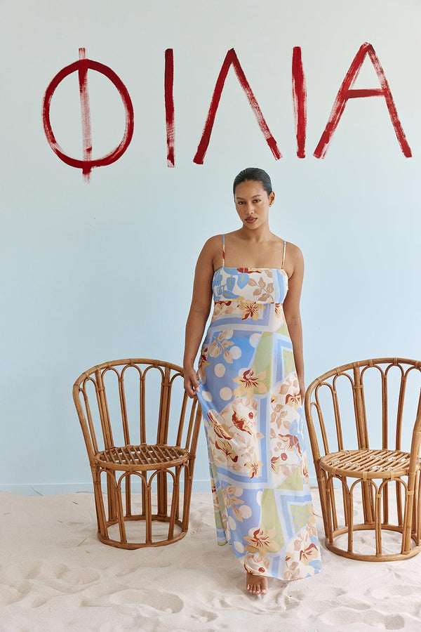 Qiara Dress - Flores Scarf