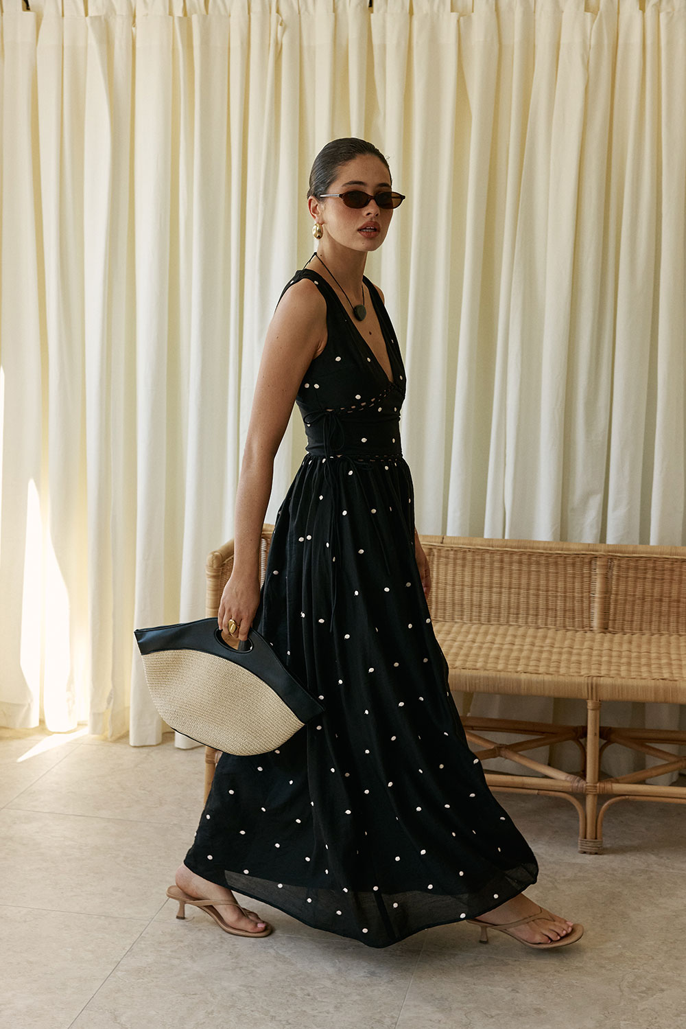 Franci Dress - Midnight Speck