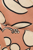 Orange Barrosa Print Slit Maxi Tahaa Skirt