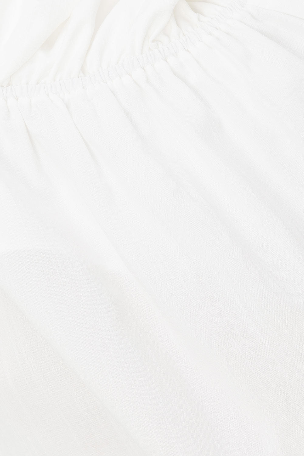 White Thin Strap Ruched Detail Octavia Top