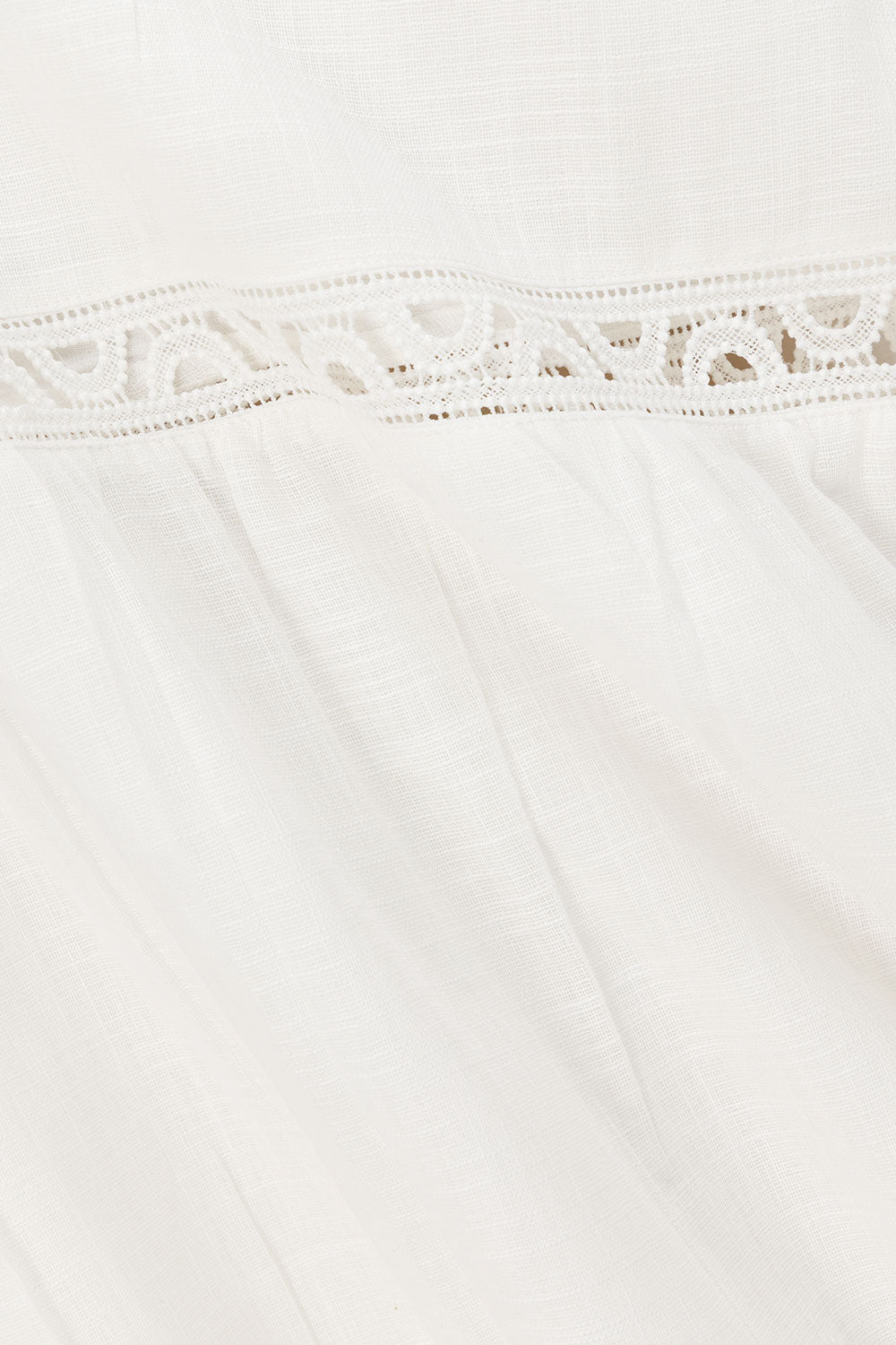 White Cotton One Shoulder Flouncy Maxi Juliette Dress