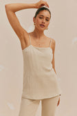 Sayla Backless Thin Strap Tie Jumpsuit - Grey