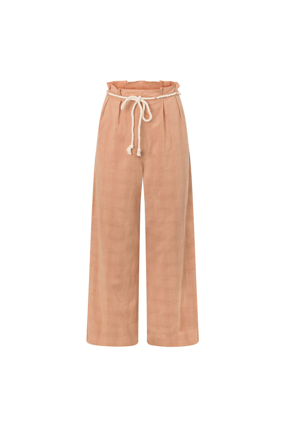 Rust Brown High Waist Drawstring Emmie Pants