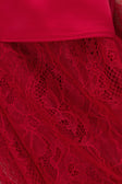 Red Silky Lace Strappy Maxi Dove Dress