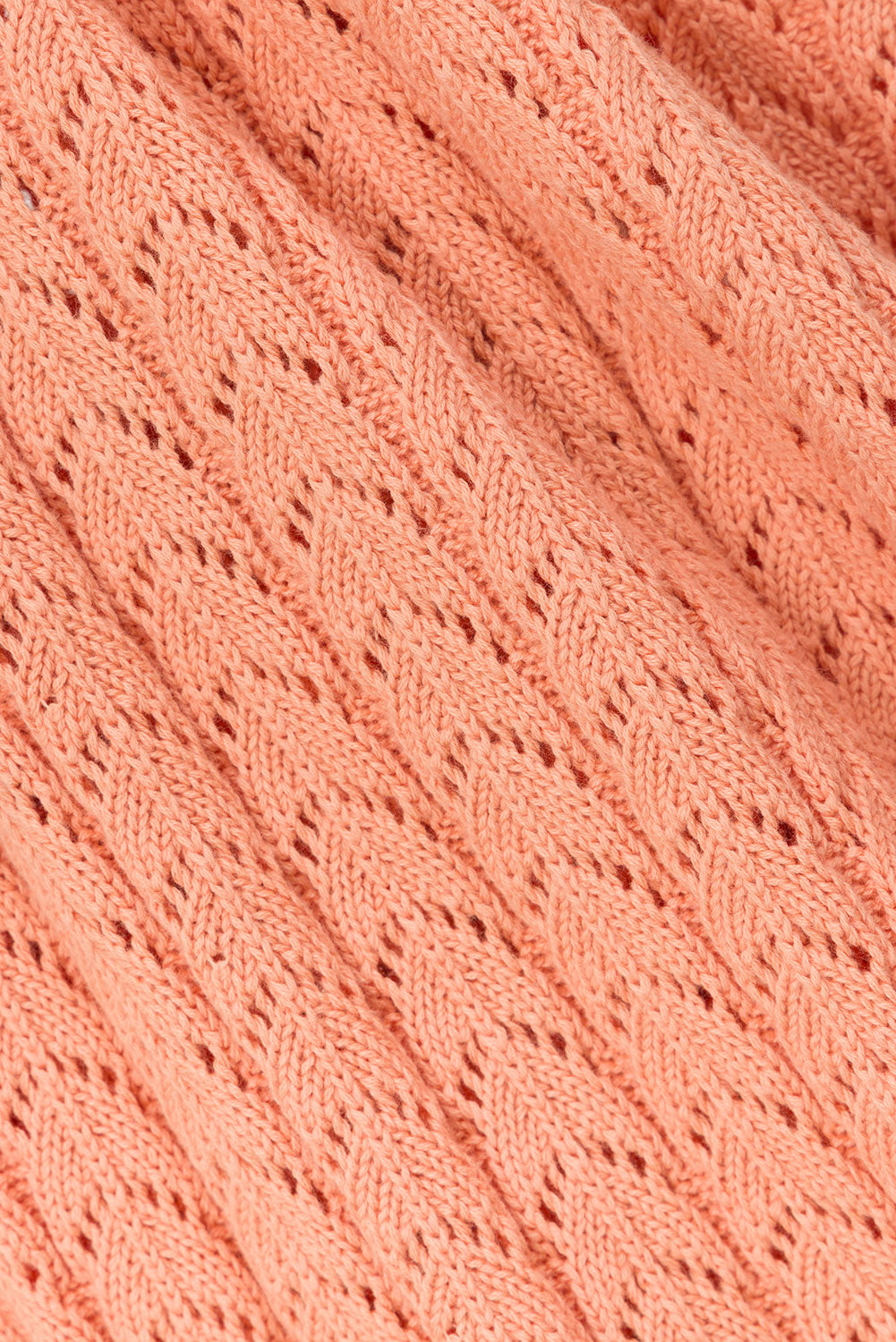 Coral Pointelle Knit High Waist Athena Pants