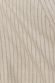 Grey and Black Pinstripe Strapless Bow Mini Tulia Dress