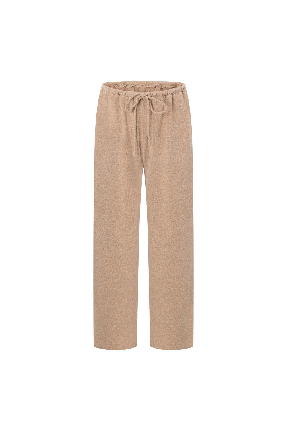 Tan High Waist Elastic Drawstring Sierra Pants