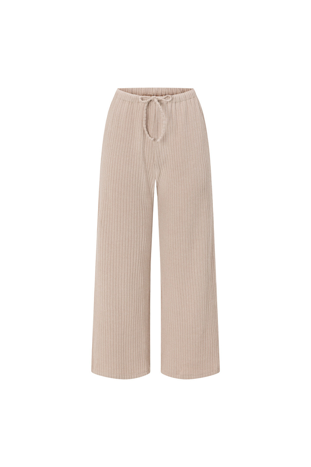 Stone Grey Elastic Drawstring Tarika Pants