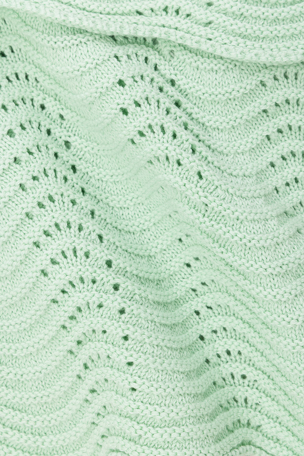 Mint Green Crochet Knit Strapless Panel Kama Top