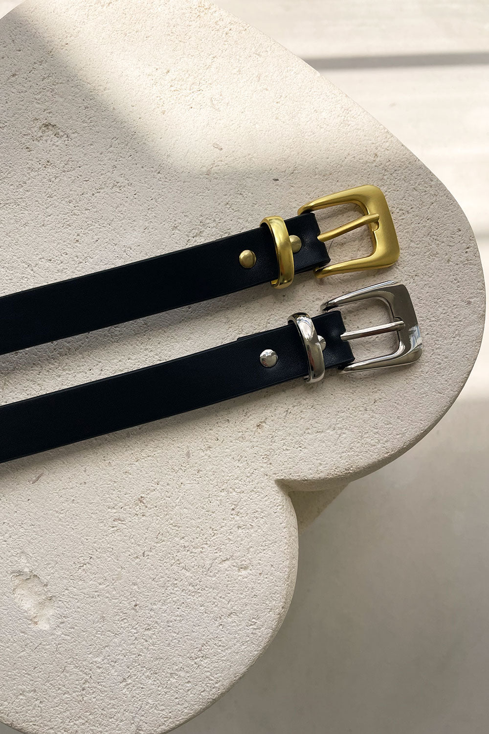 Black Buckle Thin Style Kalani Belt