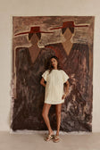 Cream Knit Romy T Shirt Top