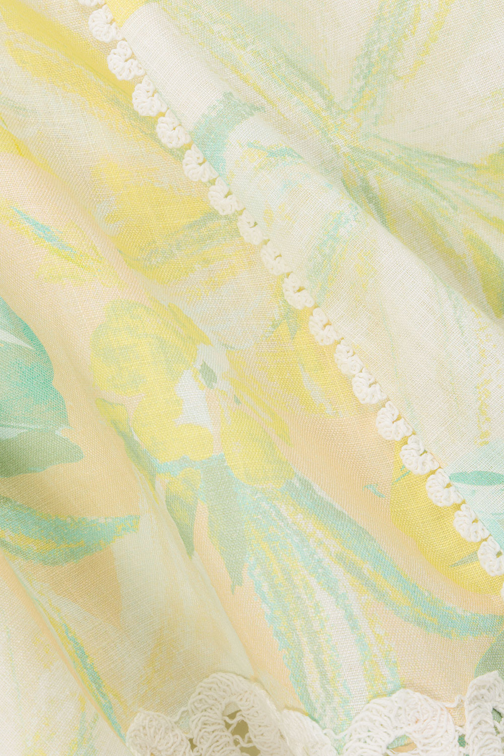 Green Fiore Festivio Print A Line Mini Stelle Dress
