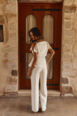 Ivory Suiting Asymmetric Naomi Top
