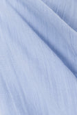Blue Pin Tuck Pleat Maxi Ada Dress
