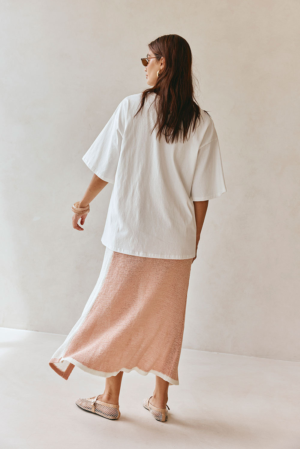 Pink Cotton Boxy Vintage Graphic Britta Tee