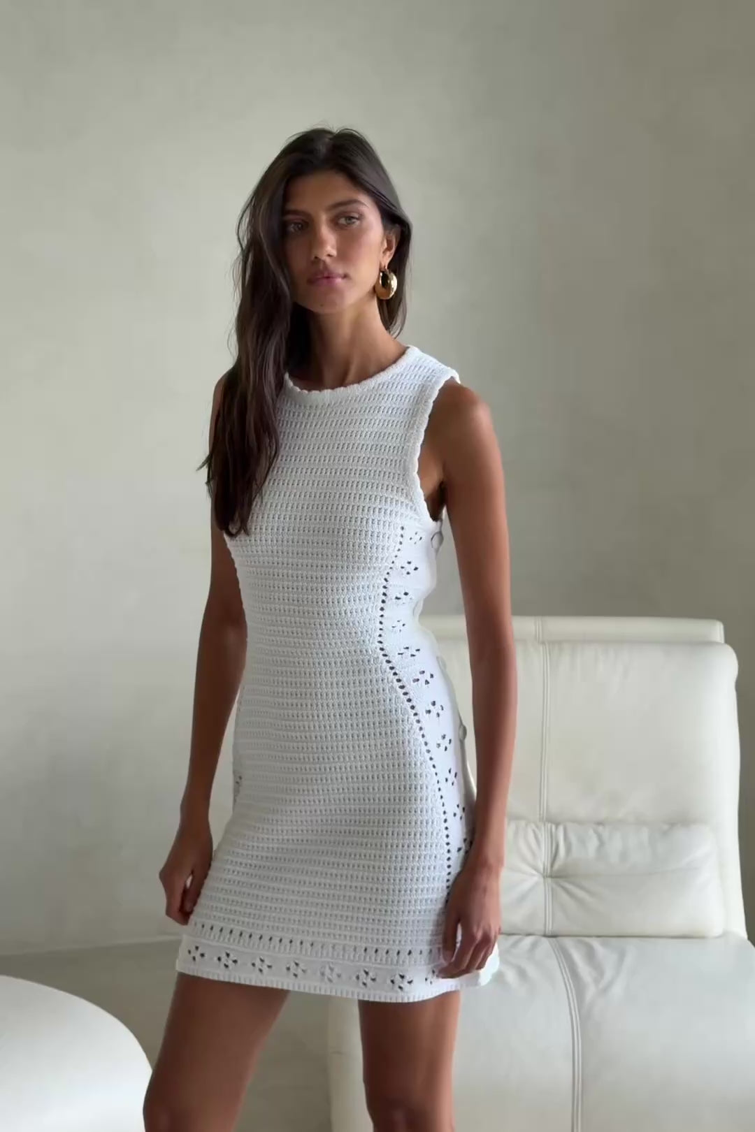 Atticus Knit Dress - White