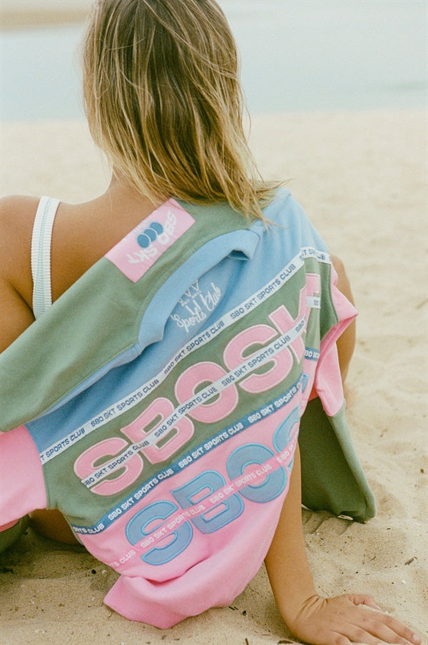 Nakia Oversized Vintage Sweater - Pink