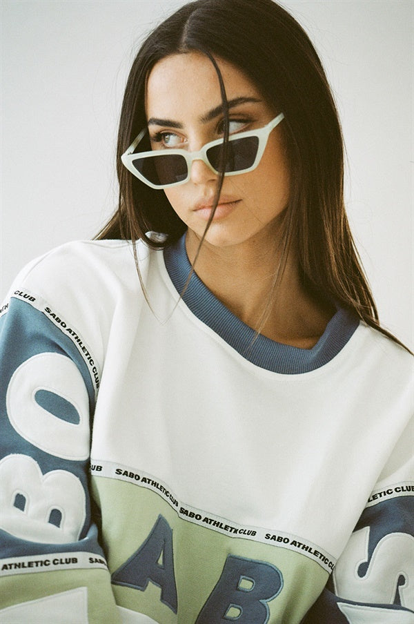 Imani Oversized Vintage Sweater - Green